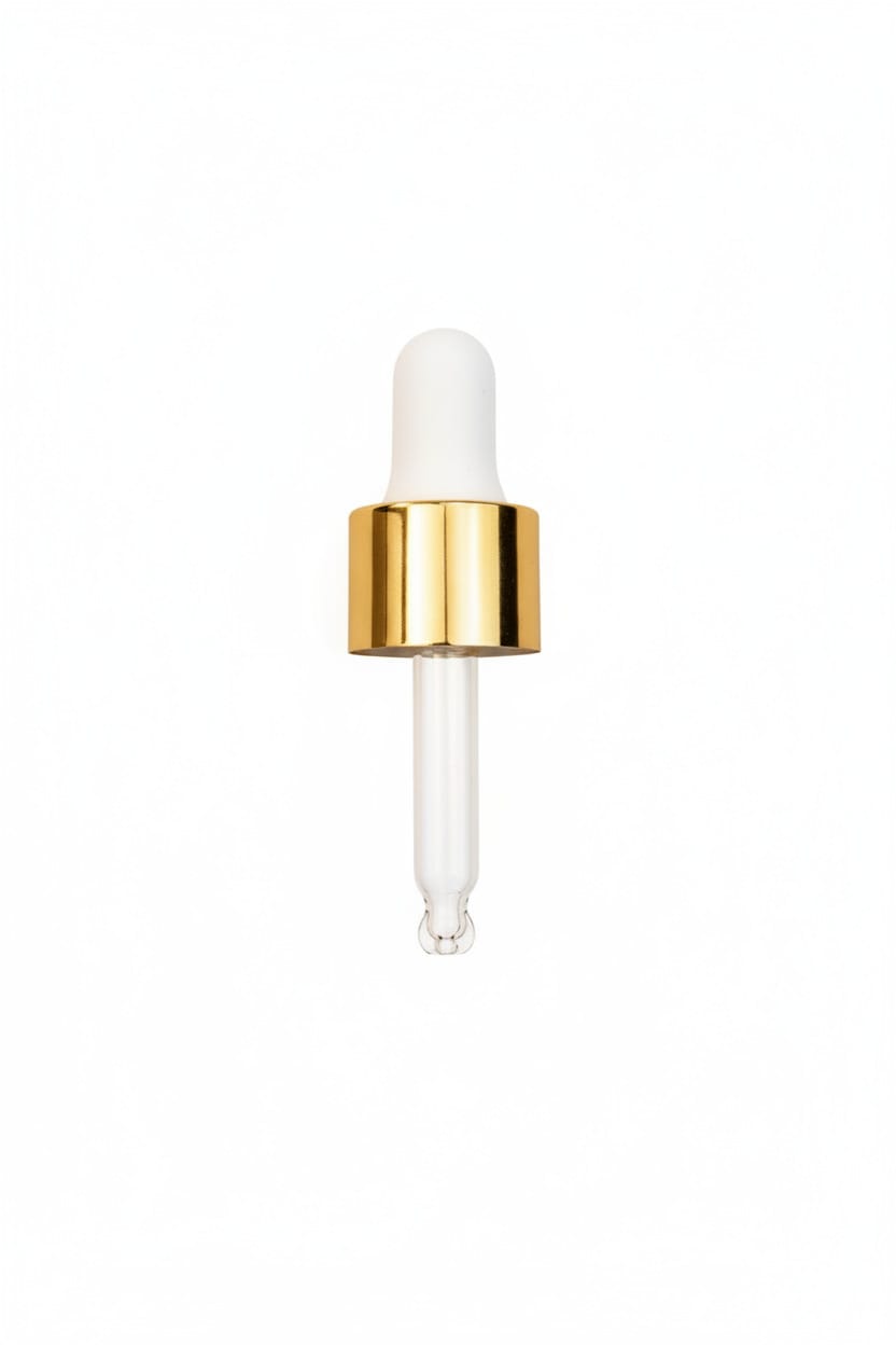 5ml White & Gold Ball End Dropper Pipette DIN18