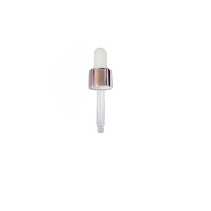 5ml White & Rose Gold Ball End Dropper Pipette