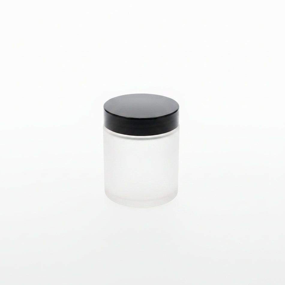 60ml Frosted Clear Glass Jar, For Creams, butters, and natural beauty brands