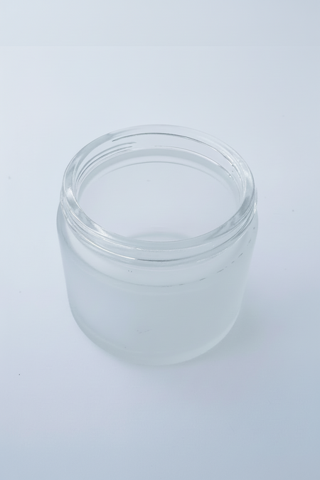 60ml Frosted clear jar, for creams, waxes, natural beauty brands and candles