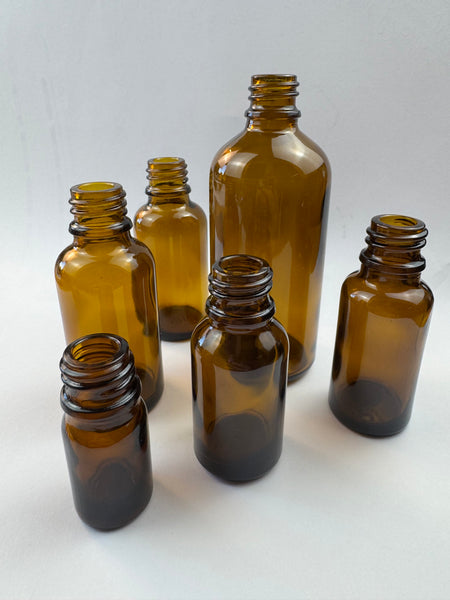 Range of Amber Bottles