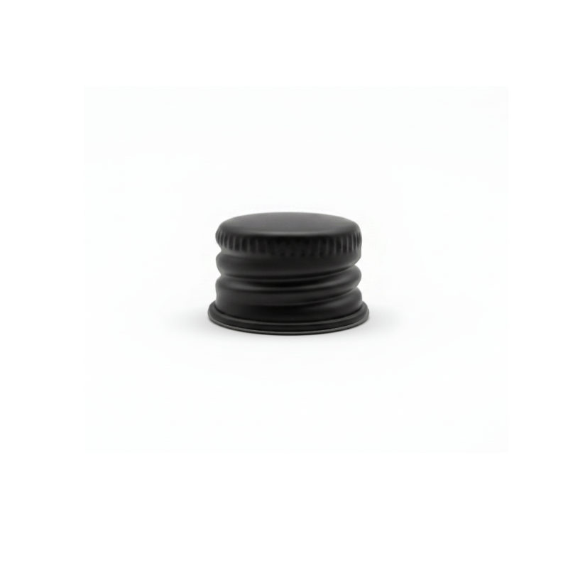 Black Aluminium Screw Cap DIN18