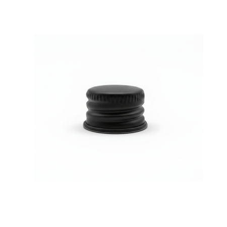 Black Aluminium Screw Cap DIN18