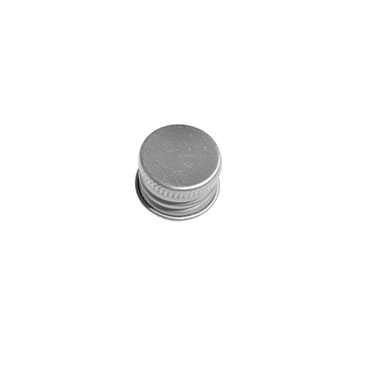 Silver Aluminium Screw Cap DIN18