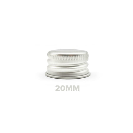 Silver Aluminium Screw Cap 20mm