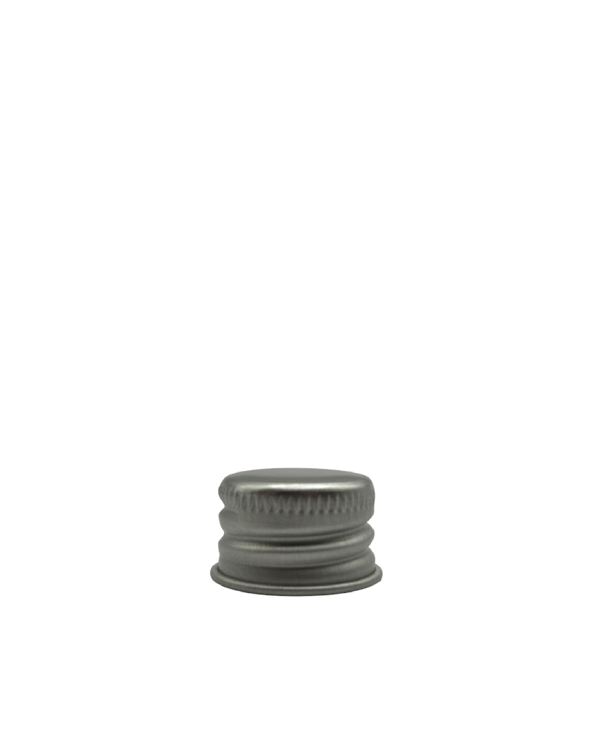 100ml Frosted Clear Glass Dropper Bottle with Silver DIN18 Cap - Pack of 12