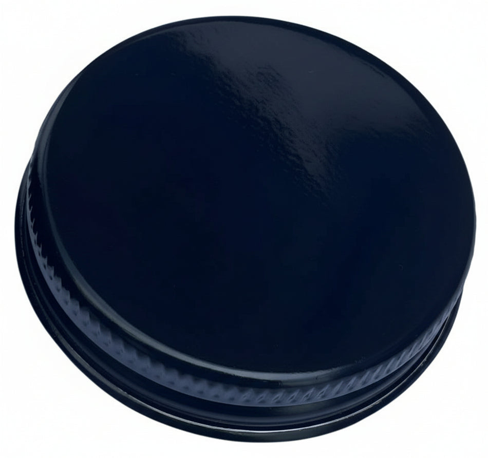 Aluminium Gloss black Cap for 15ml glass jar