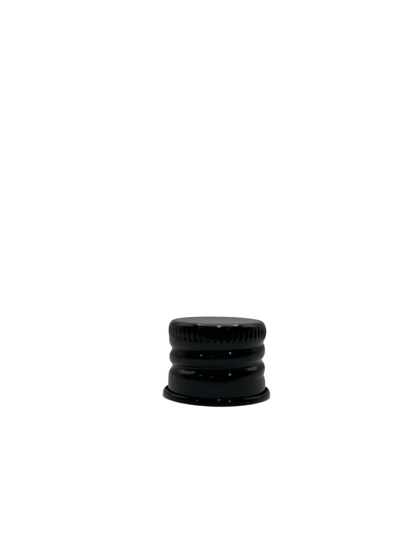 50ml Frosted Clear Glass Dropper Bottle with Black DIN18 Cap - Pack of 12