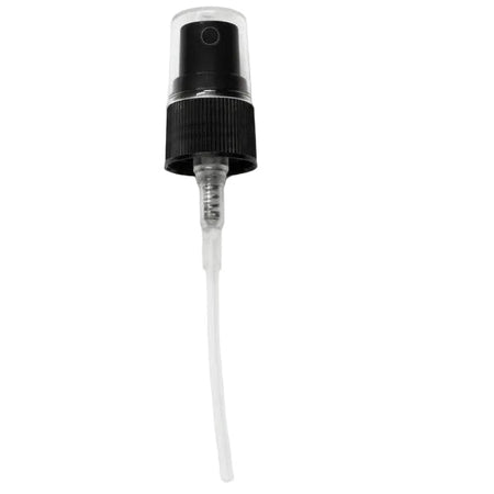 Black Atomiser for Plastic (PET) Bottle - Fits 5ml to 30ml Bottle