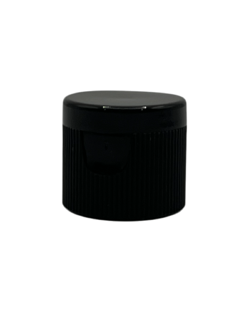 Black Flip Top Cap for Plastic Bottle (PET)