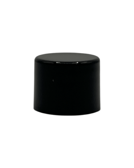 Black Ribbed Cap for Plastic Bottle (PET)