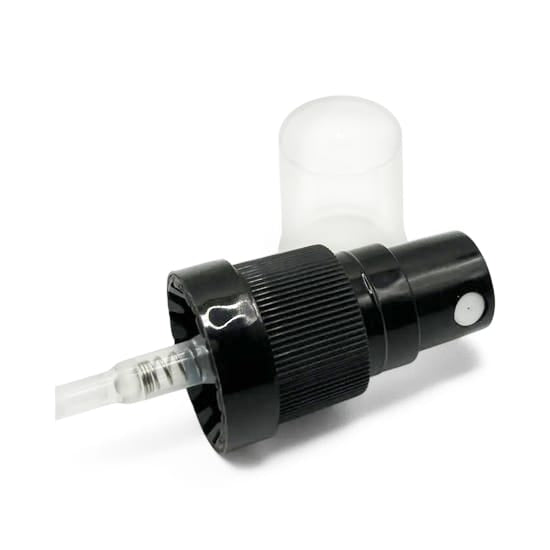 Black Tamper Evident Atomiser with Clear Over Cap (Type III)