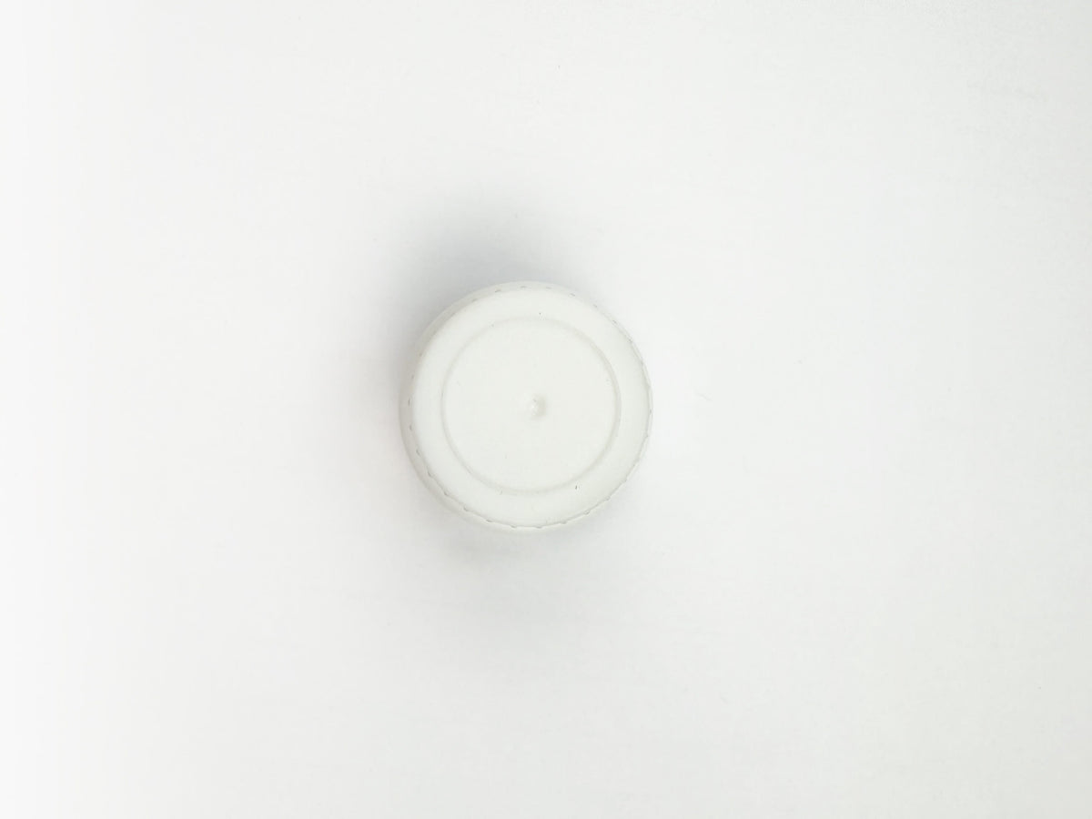 Dripper insert 0.6mm with Tamper Evident Ribbed White Cap (Type III) DIN18