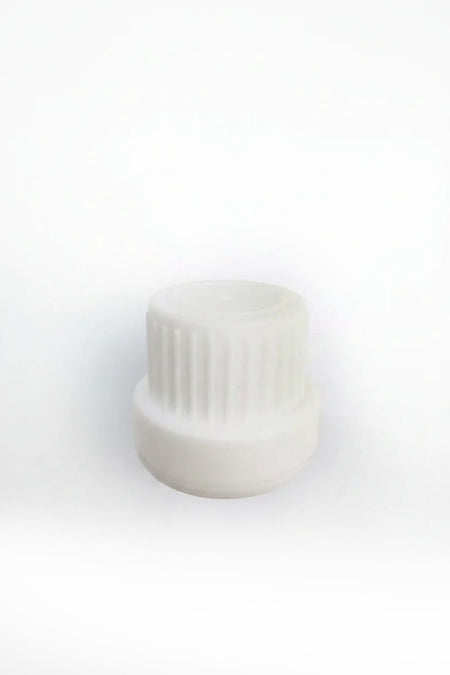 Dripper insert 0.6mm with Tamper Evident Ribbed White Cap (Type III) DIN18