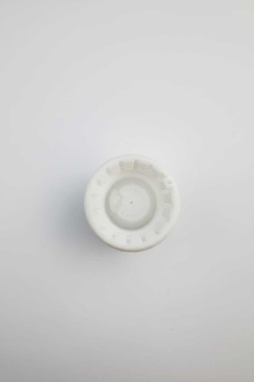Dripper insert 0.6mm with Tamper Evident Ribbed White Cap (Type III) DIN18