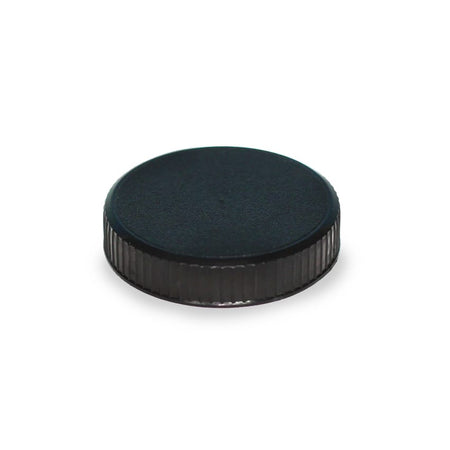Lucent 60ml Wadded Ribbed Black Jar Lid (PP)