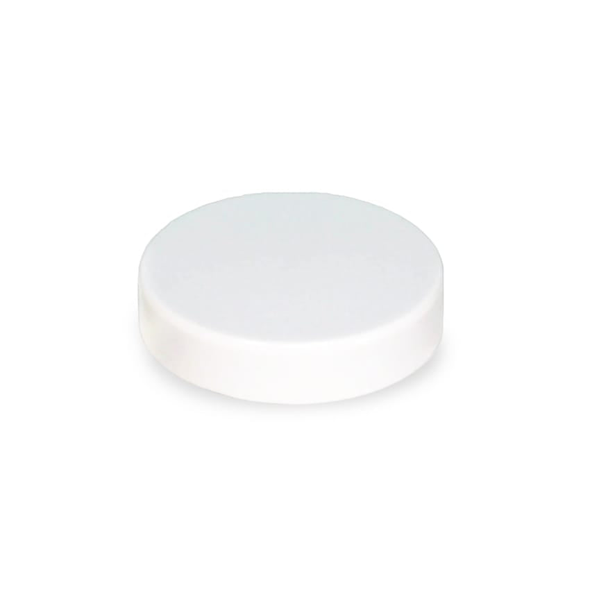 Lucent 60ml Wadded Smooth White Jar Lid (PP)