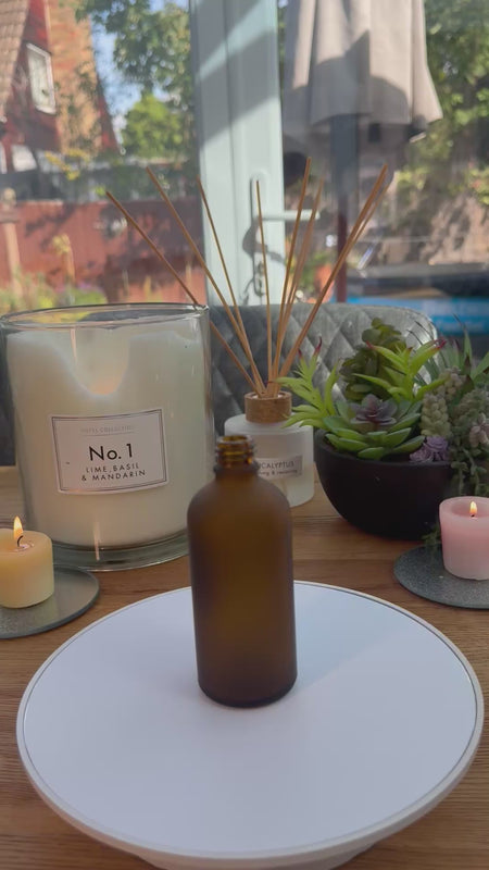 100ml Frosted Amber glass dropper bottle
