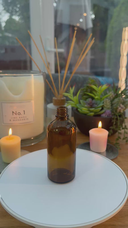 100ml Amber glass bottle