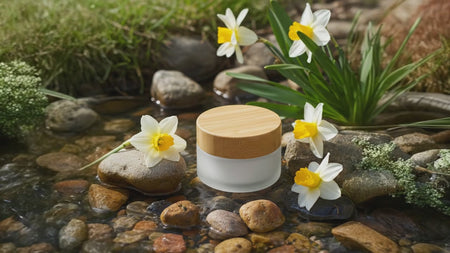 100ml Frosted Clear Jar in Spring