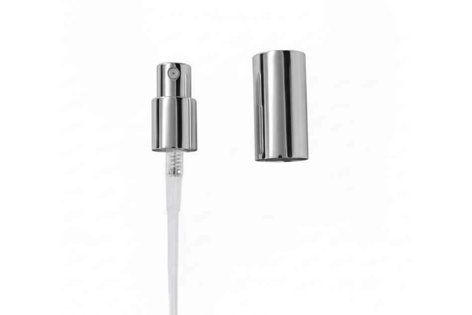 Silver Lotion Pump and Silver Cap