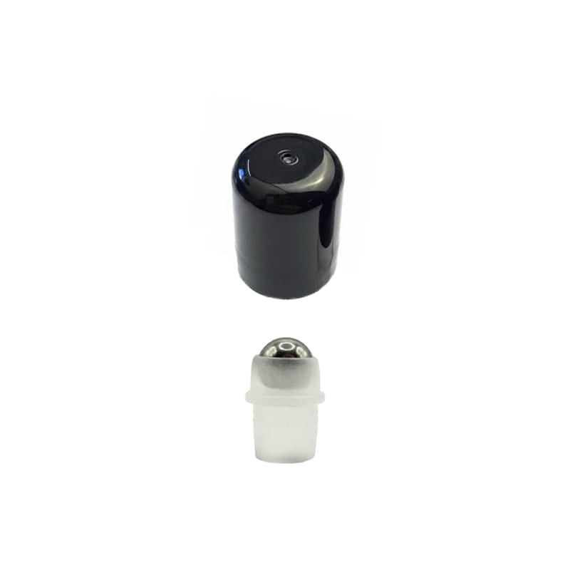 Stainless Steel Roller Ball Insert with Plastic Black Cap (better value)