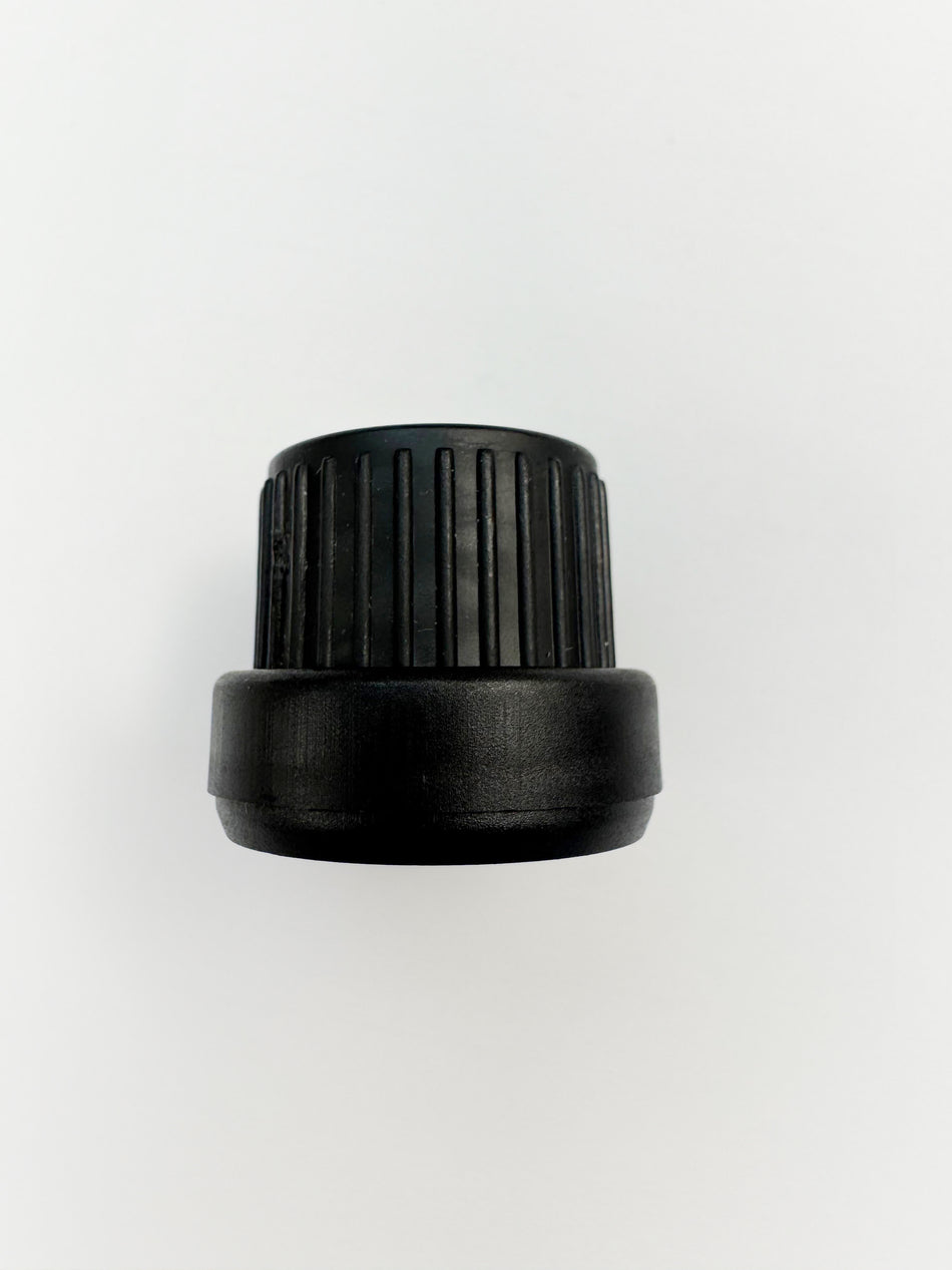 Tamper Evident Ribbed Black Cap (Type III) With A EPE Liner