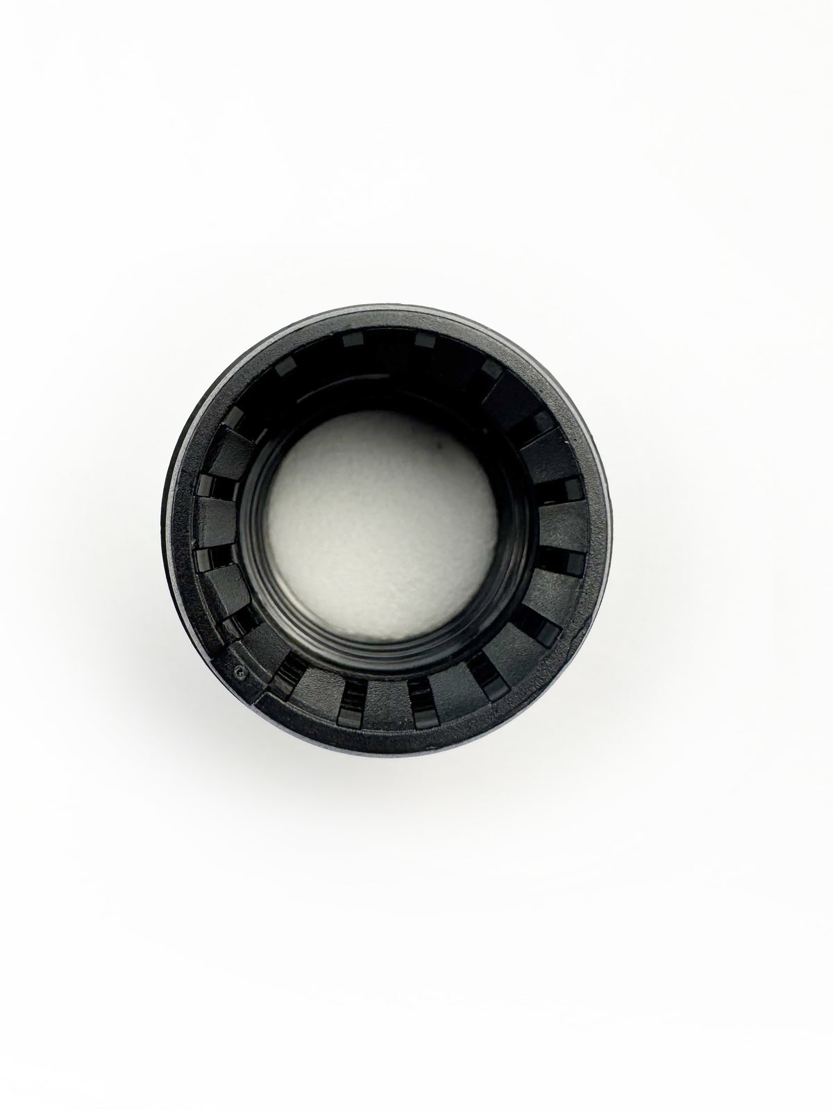 Tamper Evident Ribbed Black Cap (Type III) With A EPE Liner