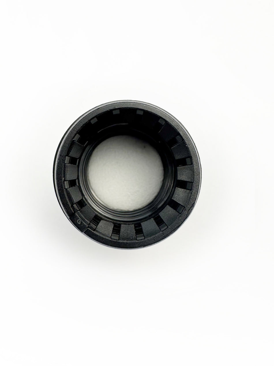Tamper Evident Ribbed Black Cap (Type III) With A EPE Liner